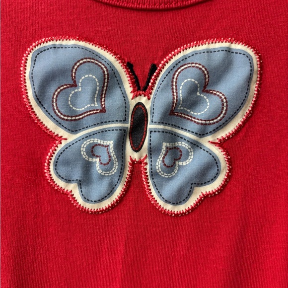 Vintage Faded Glory Knit and Denim Dress size 4/4T - Picture 2 of 9